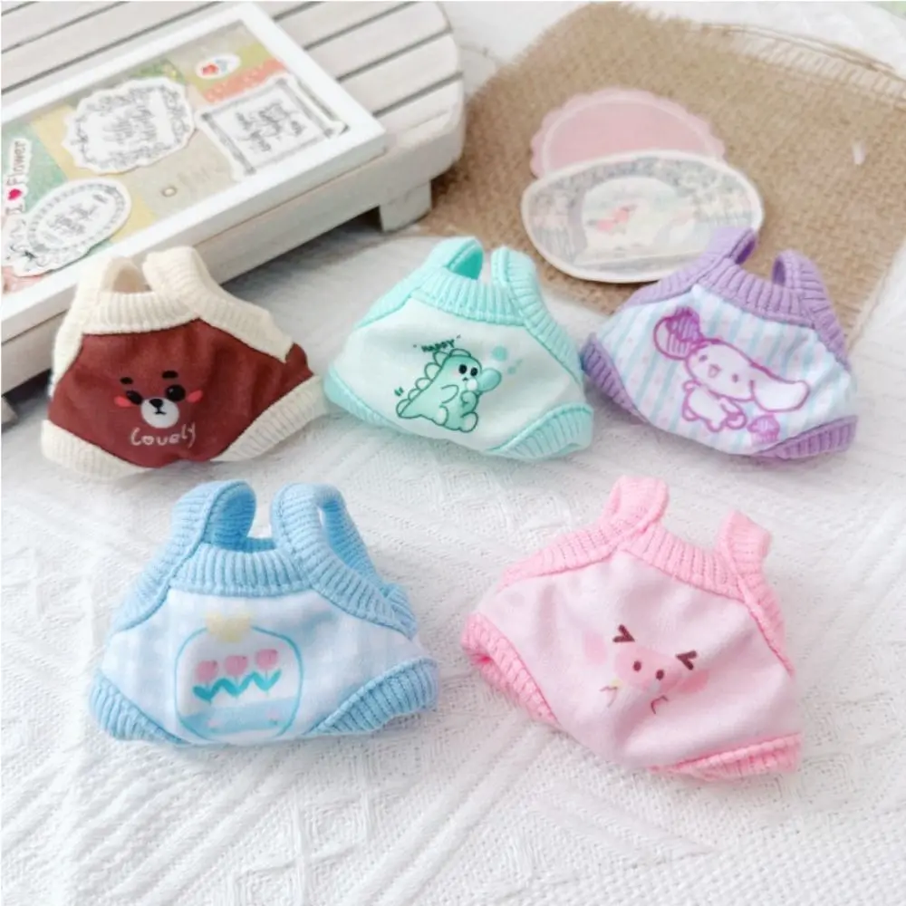 Mini Doll Sleep Clothes Cotton Material Casual Wear Doll Clothes 5 Styles Idol Doll Outfit 10cm Cotton Doll/Cotton Stuffed Dolls