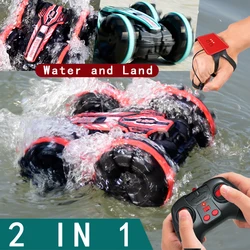 High-tech RC Stunt Car 2.4G Radio Gesture Induction Amphibious Remote Dual Control Vehicle Children's Electric Toys for Boy kids