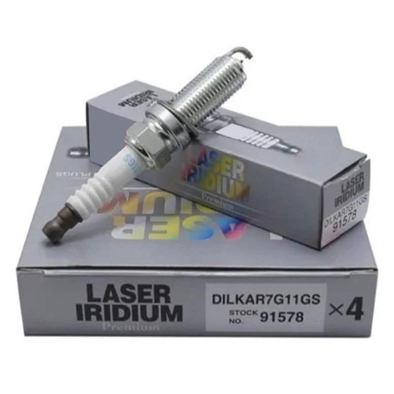 

4/6PCS Dual Iridium Spark Plug 91578 DILKAR7G11GS for Honda Accord CR-V Civic K24W K24W9 Acura ILX TLX 2.0L 2.4L 12290-5A2-A01