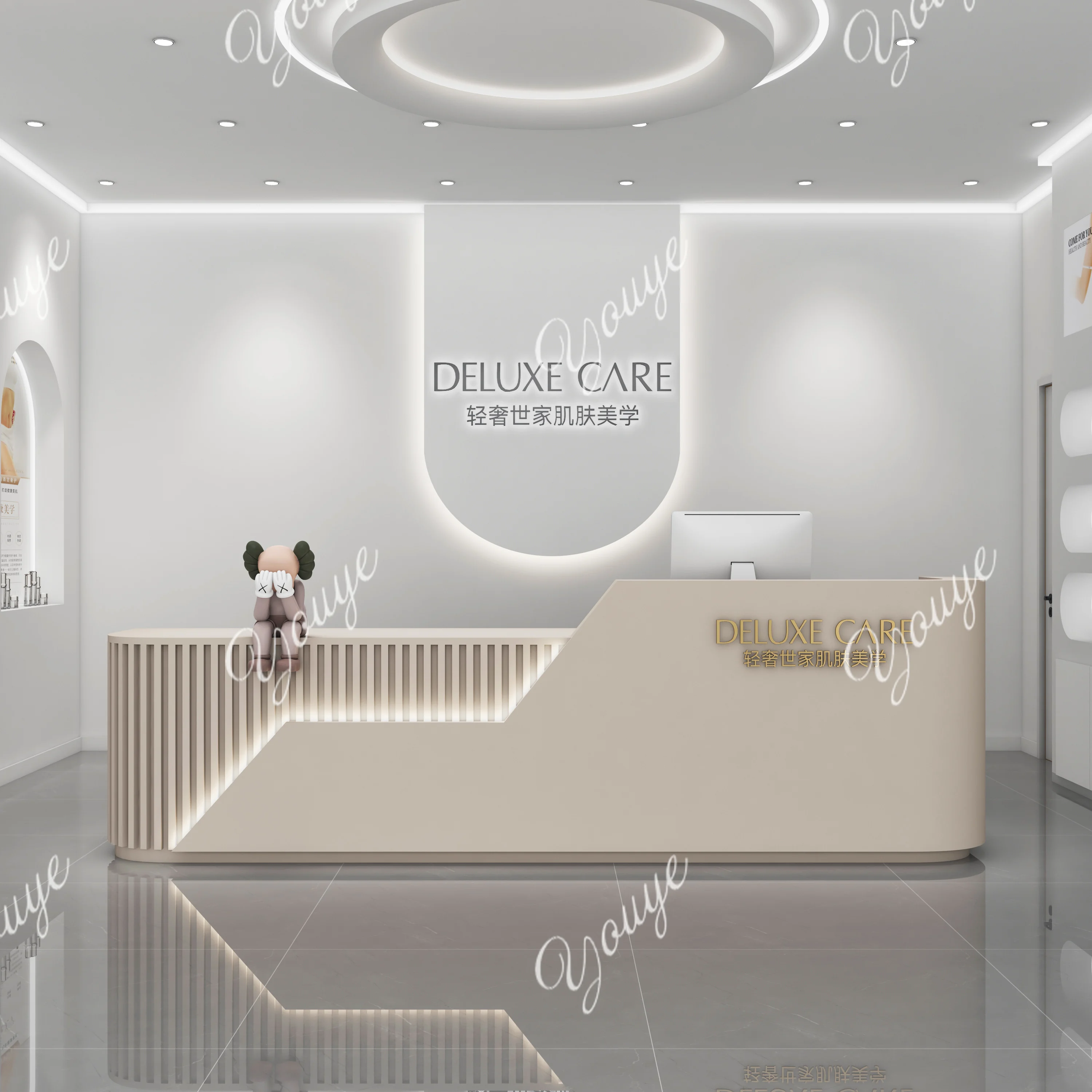 Checkout page Company Reception Desk Clothing Store Beauty Salon Training Institution Light Luxury Premium Sense