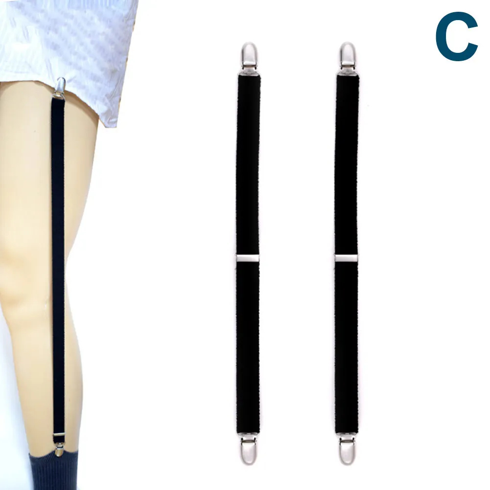 Men's Nylon Elastic Garter Belt Shirt Stays