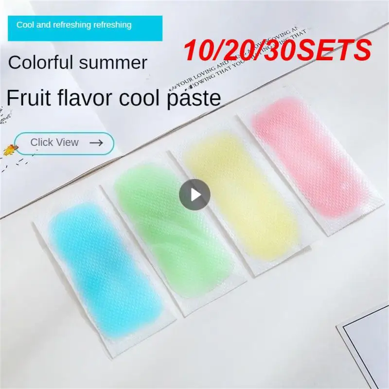 10/20/30SETS Portable Cooling Patch Multi-purpose Suitable For All Ages Refreshing Sensation Must-have Stylish Fever Relief