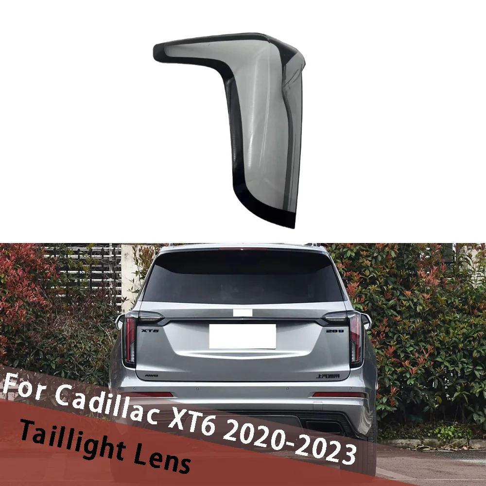 

For Cadillac XT6 2020-2023 (Clear) Outer Car Rear Shade Taillight Lens Cover Transparent Lampshade Taillamp Shell Plexiglass