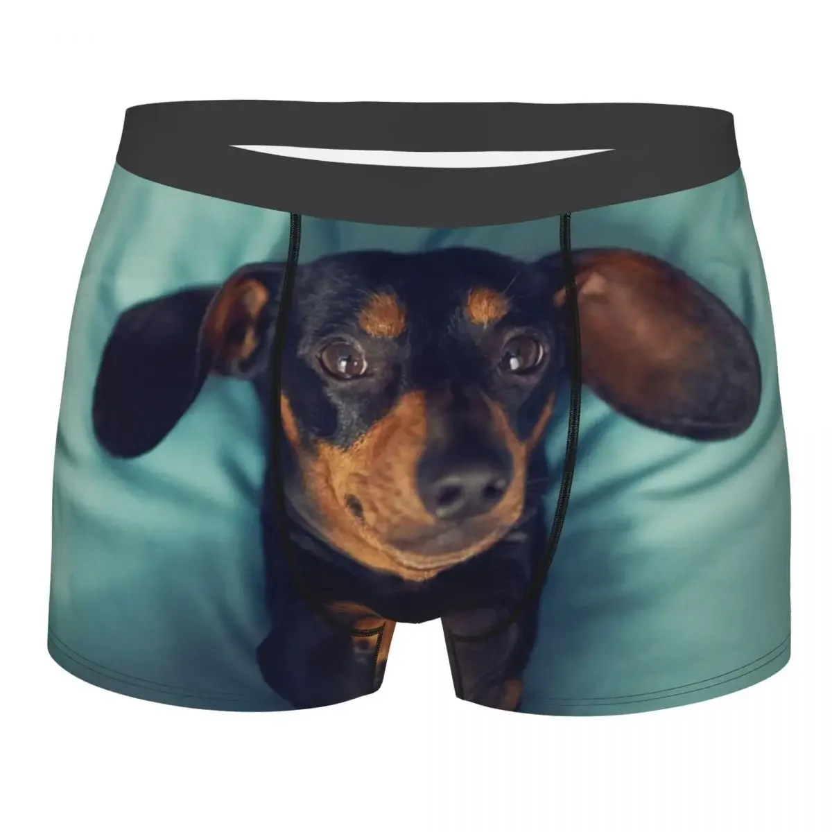 Custom Dachshund Underwear Men Breathbale Badger Sausage the Wiener Dog Boxer Briefs Shorts Panties Soft Underpants For Homme