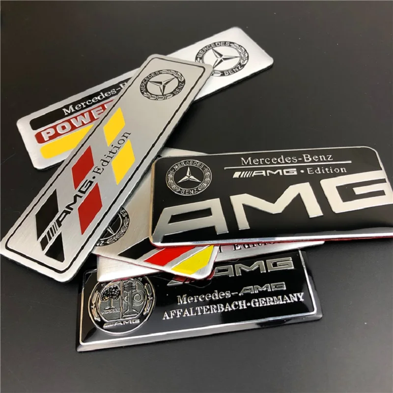 ملحقات ملصق شعار السيارة لسيارة Mercedes Benz AMG Brabus Maybach Smart W204 GLC CLA GLK W205 W203 W206 W108 W124 W126 W140 #6