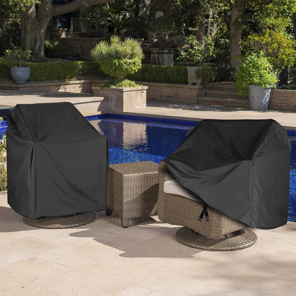 

Waterproof Dustproof Chair Cover 30x34x385In Black Outdoor Rocking Chairs Furniture Protective Patio Garden Cover