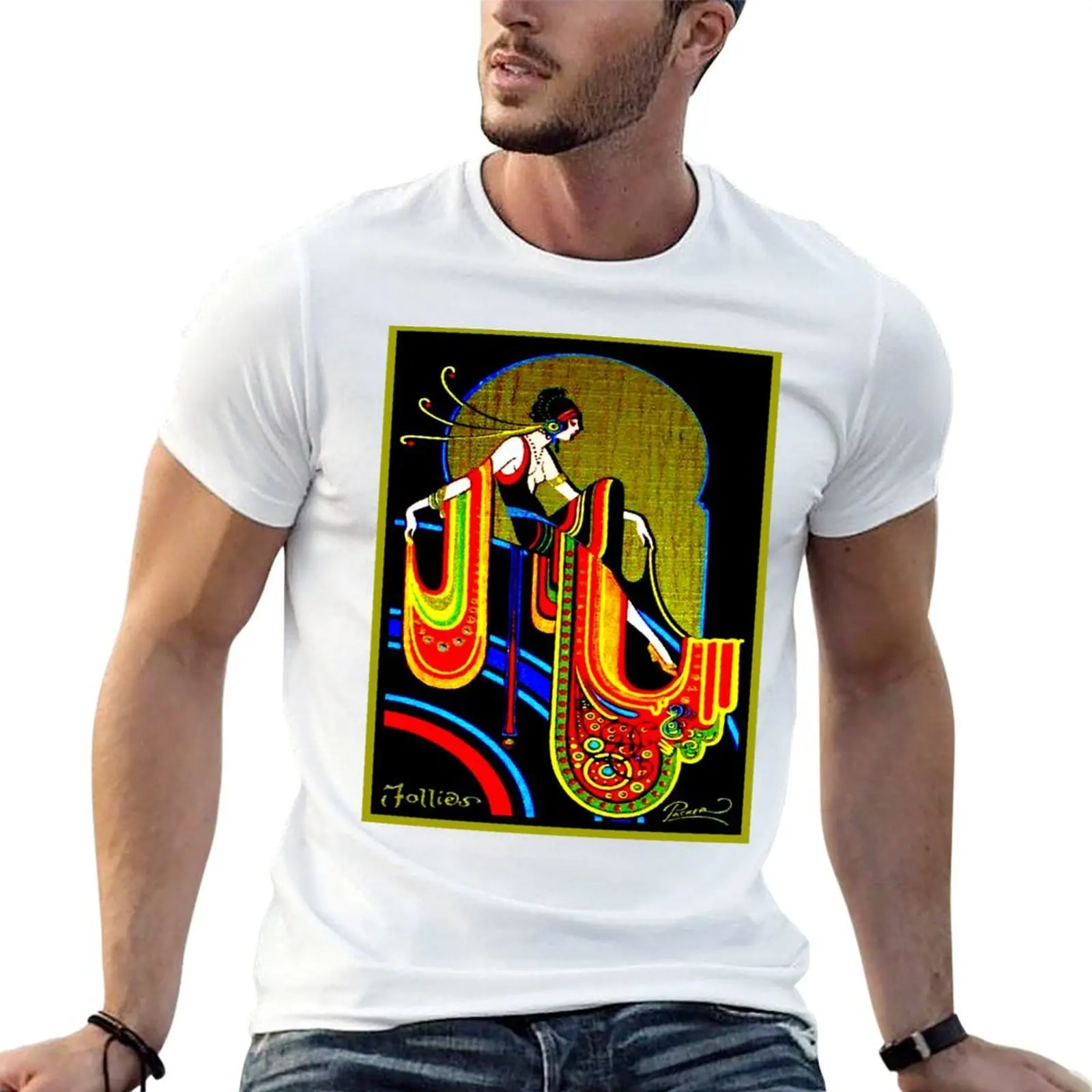 

FLAPPER : Vintage 1920 Art Deco Beautiful Print T-Shirt t shirt custom print man t shirts for men T-Shirt