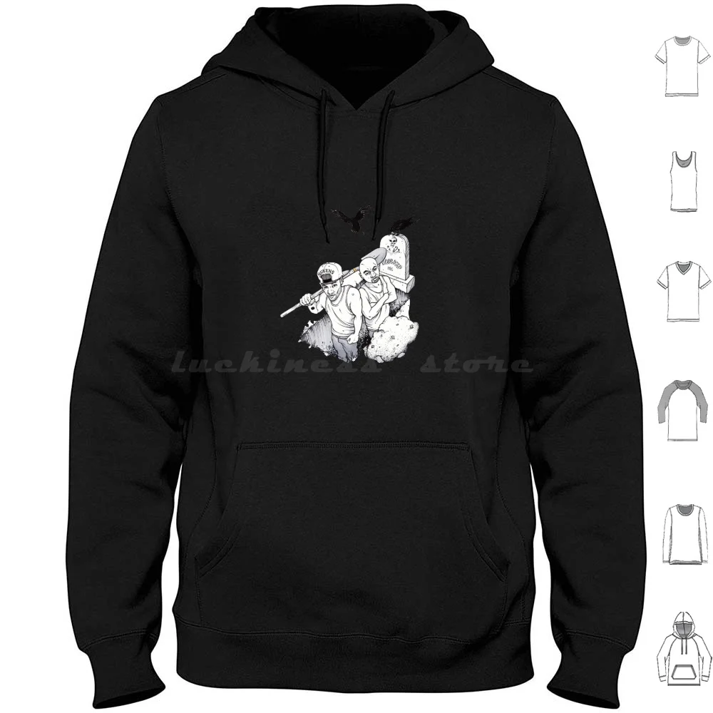 Mobb Deep Sketch Толстовки с длинным рукавом Mobb Deep Gangster Gangsta Rap Old School Hip Hop Pop Classic Half Way Crooks