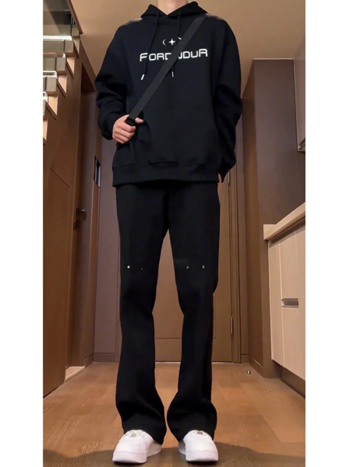 

Bla Workwear Sle Slim Fit Jeans Men's Design Sensation American High Street Vibe Trousers Narrow Version Flared Pants