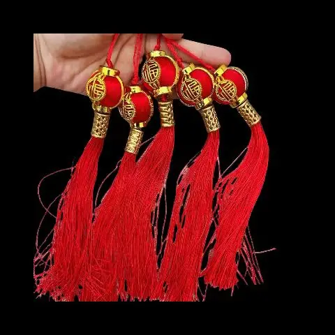 10pcs Festive Chinese Style Red Lantern Small Plastic Wealth Ornaments for Home Office Car Shop Decorations Lucky Guest Gift New