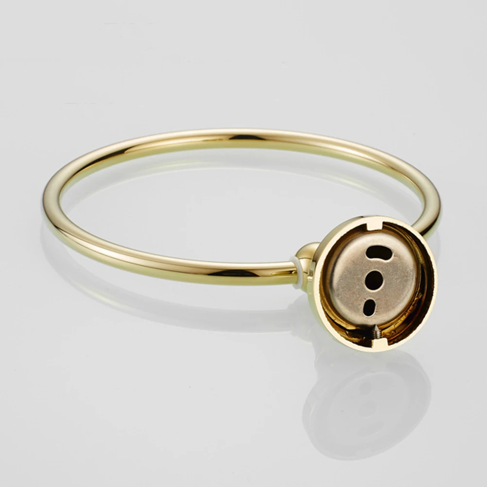 

Прочное латунное кольцо для полотенец, позолоченная вешалка для ванной комнаты, подвесные аксессуары, настенная вешалка для полотенец для ванной комнаты, крепление