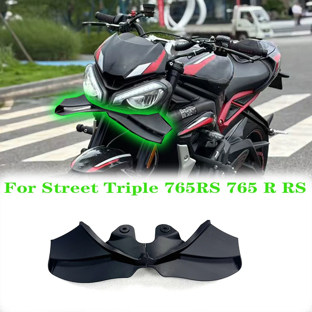 

For Triumph Street Triple 765 R/RS Wind Wing Cover Cone Aerodynamics Fairing Winglets 765 R / RS Motorcycle Front Lip