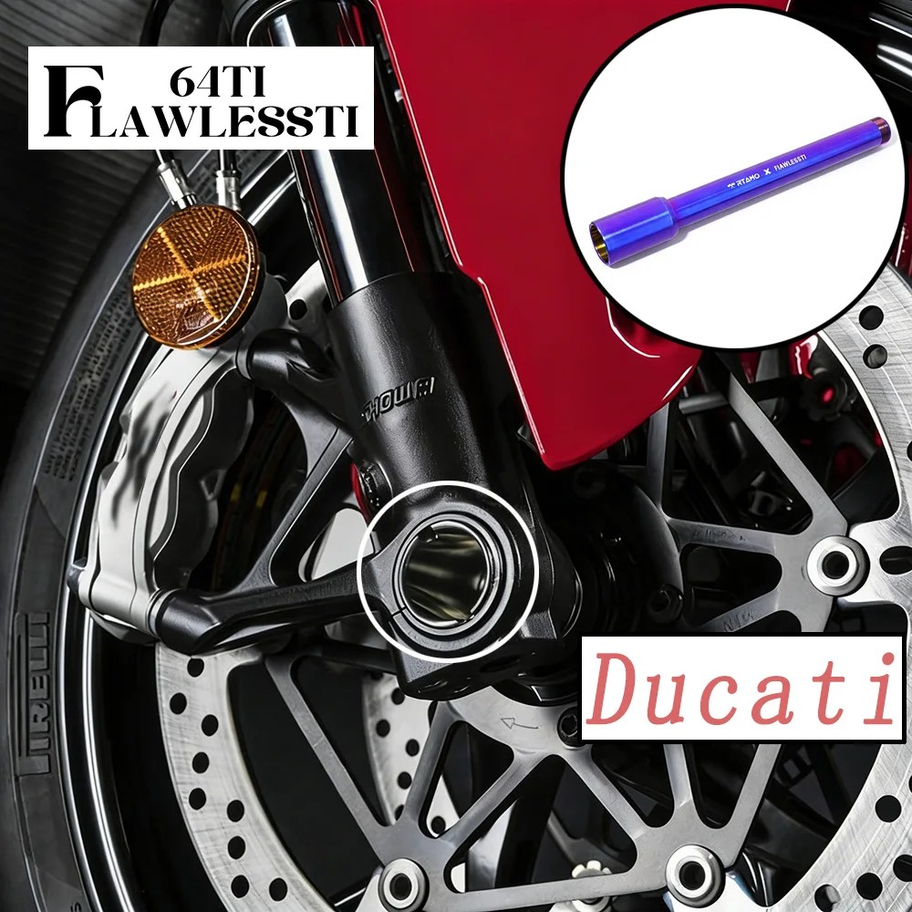 

Титановая передняя ось FLAWLESSTI M25x273 мм Gr5 для Ducati Streetfighter Panigale V2 V4
