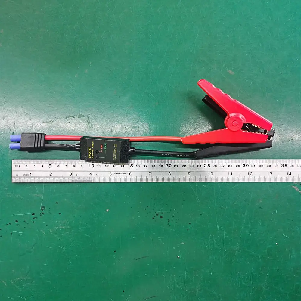 12V 200A Booster Cable Car Truck Accessory Cable Clip Emergency Jump Starter Alligator Clamps Clip Intelligent Clamp Booster