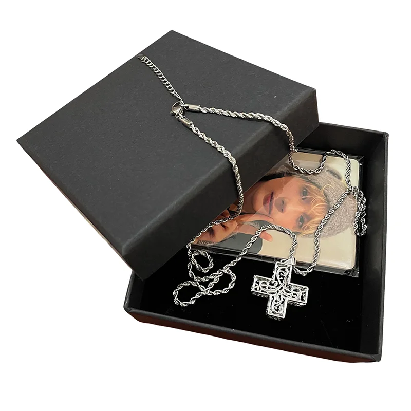 TXT Kpop Pendant Necklace with Photocard and Gift Box - 7th Year Anniversary Gift for Fans - view 2