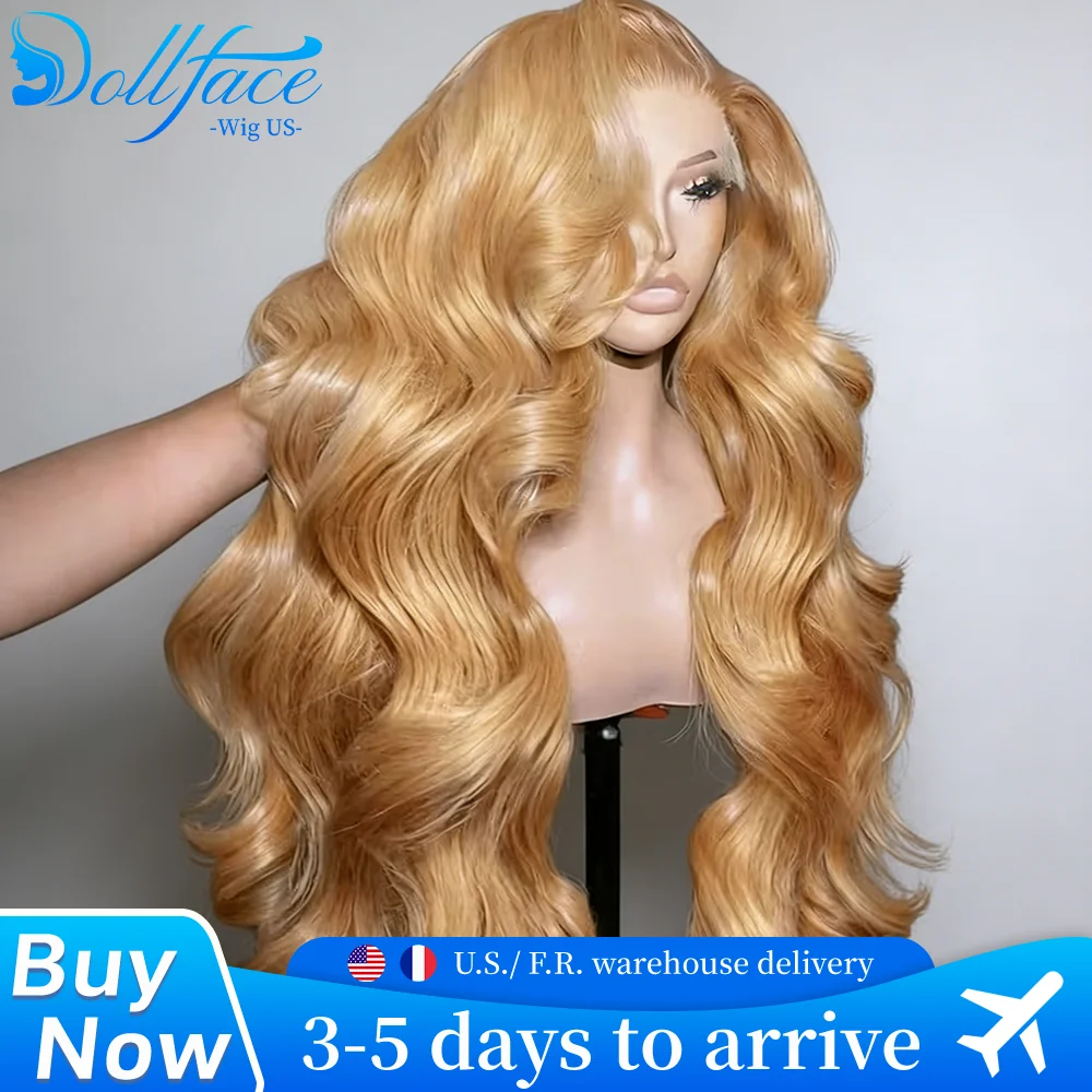 

Волна боди-волэйнг # 27 бразильских париков из натуральных волос цвета медового блонда с кружевной передней частью 13x4, парики с прозрачным кружевным фронтом 13x6 HD, плотность 220% для женщин