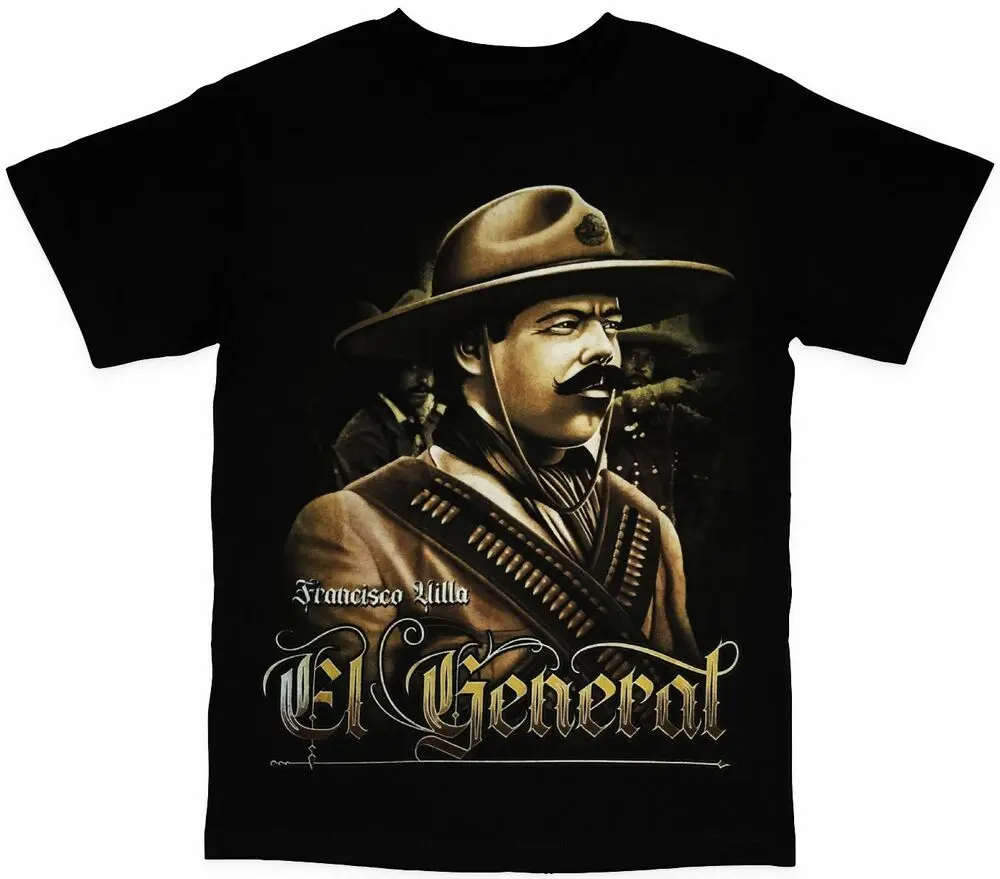 Francisco Pancho Villa El General Herren T-Shirt hochwertige 100% Baumwolle Kurzarm