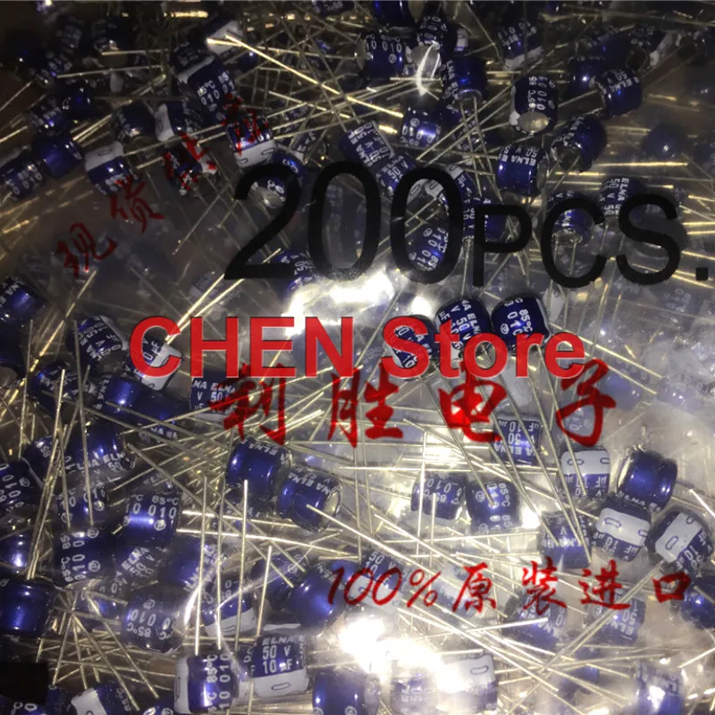 20PCS/50PCS new ELNA RC3 50V10UF 6.3x5MM audio electrolytic capacitor 10uF/50V blue robe rc3 10uf 50v Ultra small volume