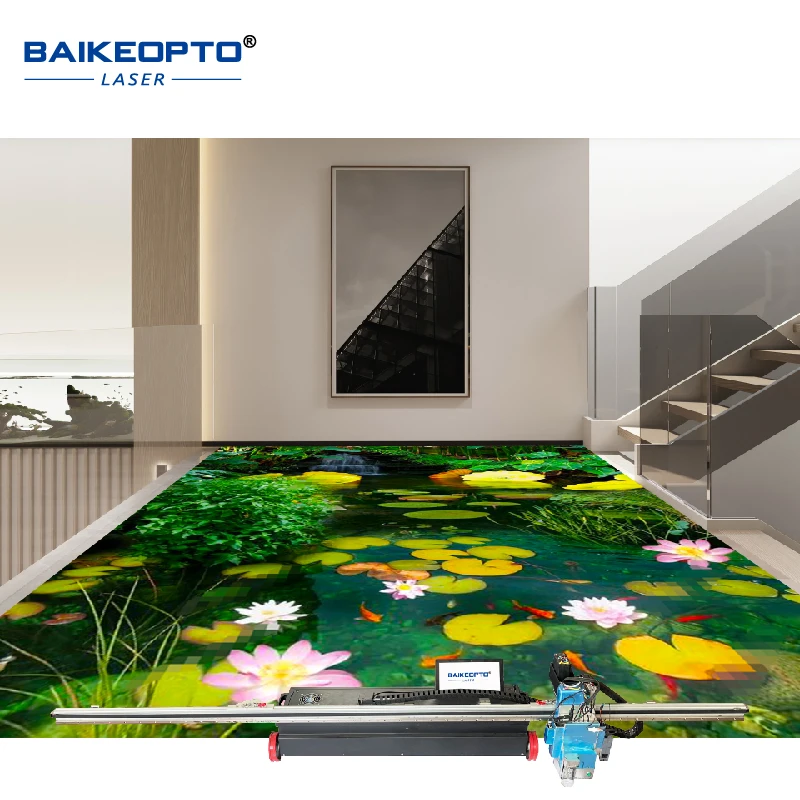 BK-WP32 Wholesale Custom Height Floor Printer UV Inkjet Vertical Wall Printer Machine Ground and Floor Printer