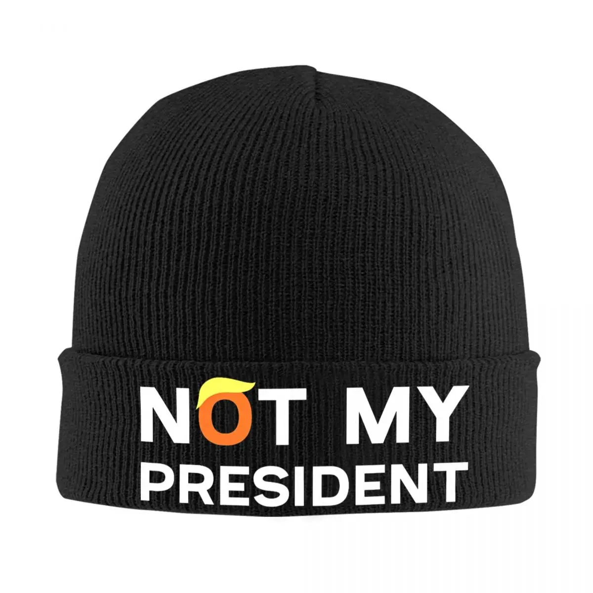 Not My President Anti Trump 2024 Knit Hat Beanies Autumn Winter Hats Warm Casual Caps for Men Women