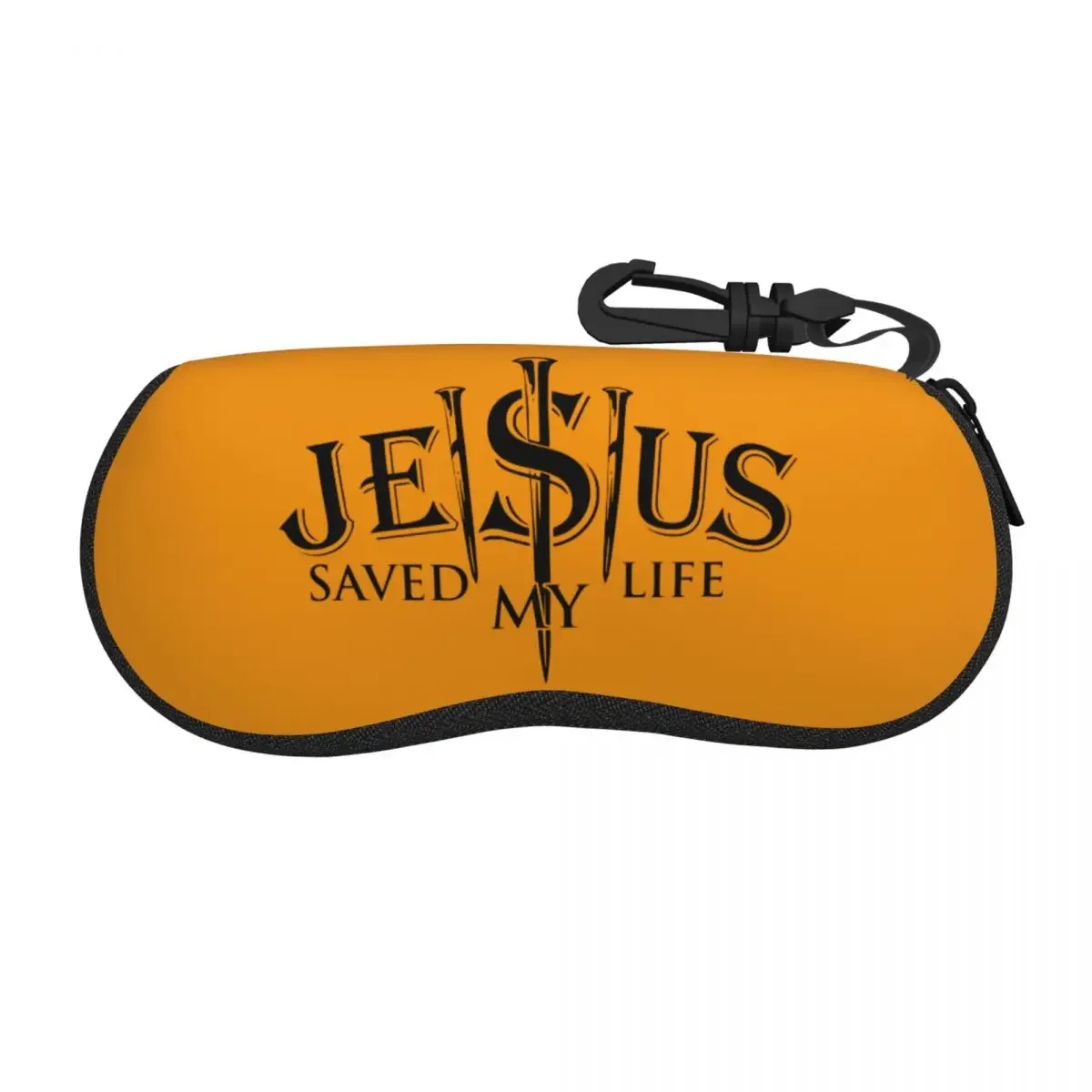 Custom  Saved My Life Shell Eyeglasses Case Men Women Christ Religion Christian Faith Glasses Case Sunglasses Box Pouch