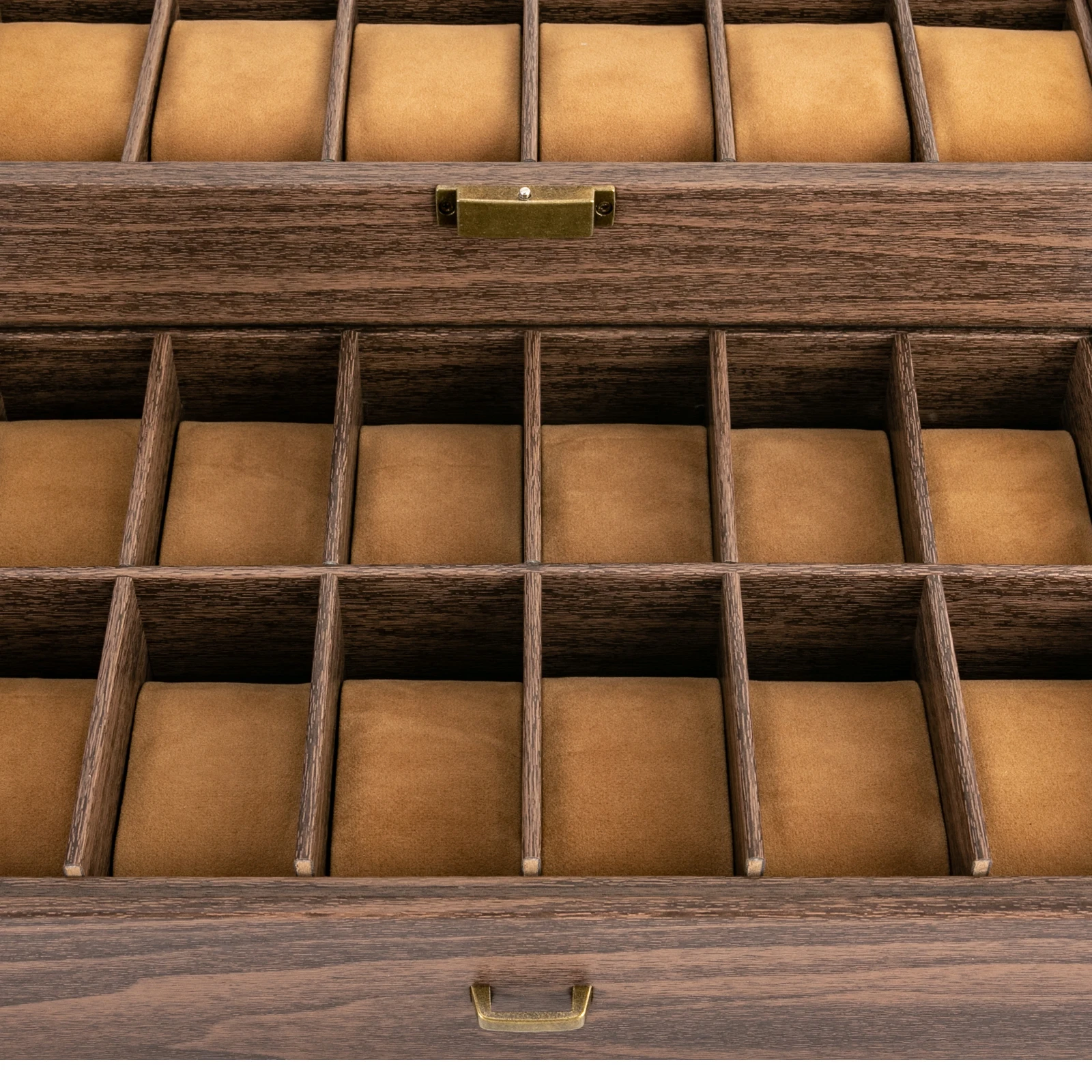 Double-Layer Wooden 24-Compartment Watch Box: Elegant Storage to Protect and Display Your Timepieces in Pristine Condition