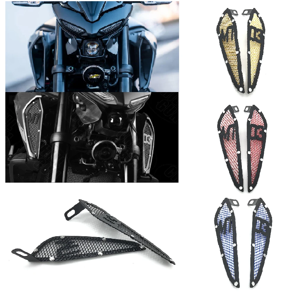 Fits for Yamaha MT 03 MT03 MT-03 ABS 2021 2022 2023 2024 Motorcycle Air Intake Covers Fuel Tank Side Decorative Mesh Guard