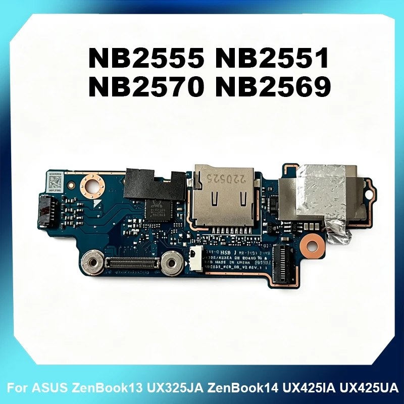 IO Sub Board SD Card Reader USB Board For ASUS ZenBook13 UX325JA ZenBook14 UX425IA UX425UA NB2555 NB2551 NB2570 NB2569