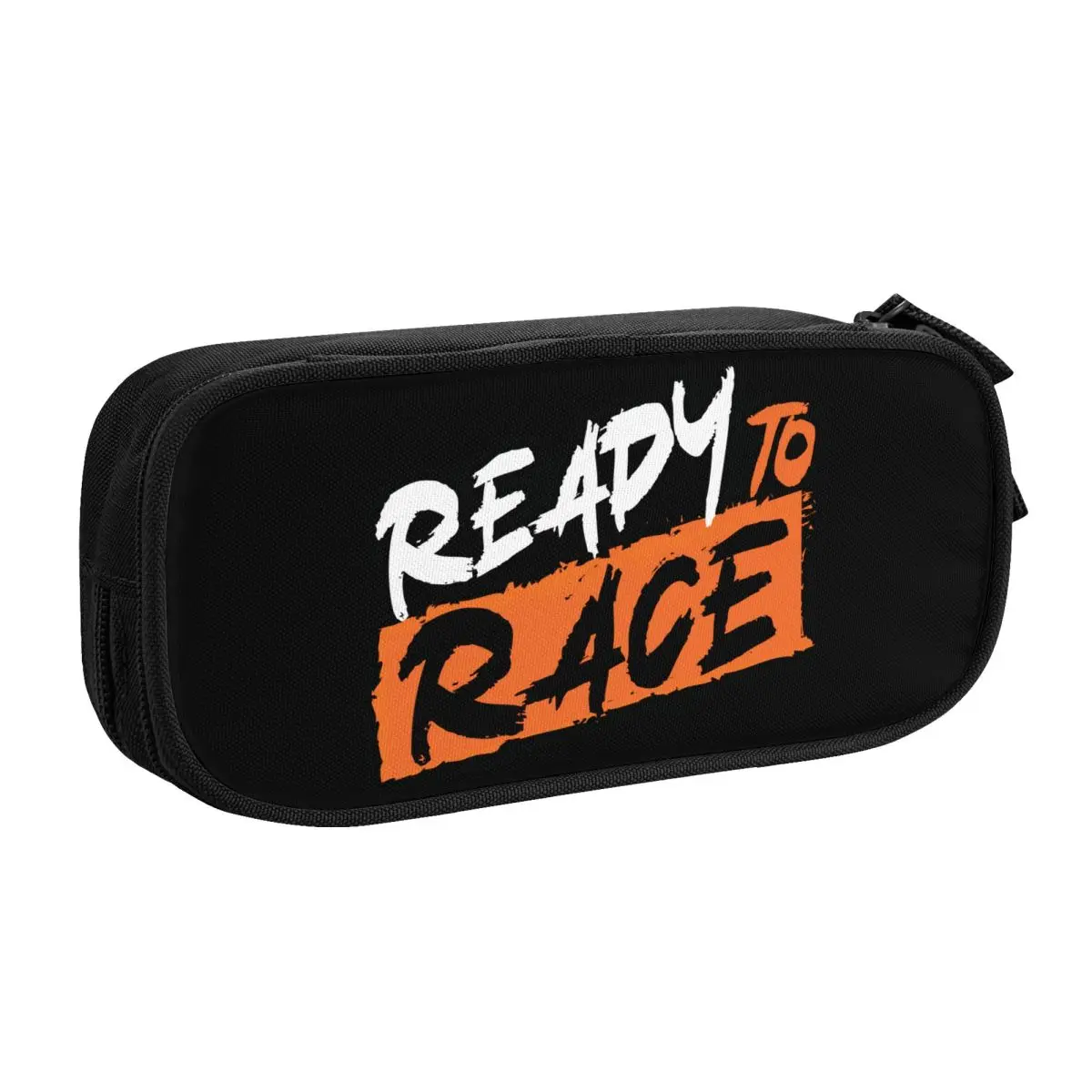 Ready To Race Logo Korean Pencil Cases Girl Boy Large Capacity Motocross Bitumen Pencil Box Students Stationery