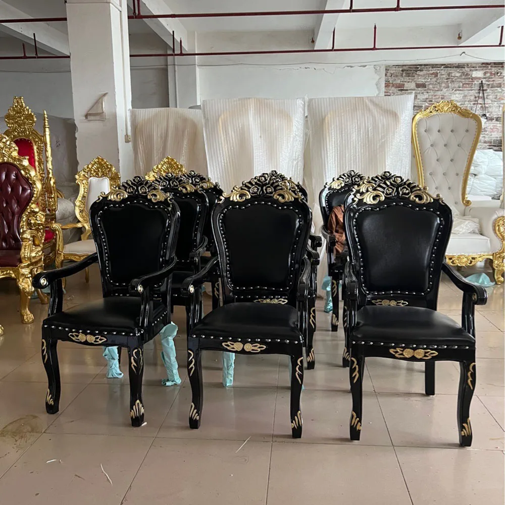 Wholesale Factory Price Black Lover Seat Seat Velvet Royal King Throne Sofa Chair