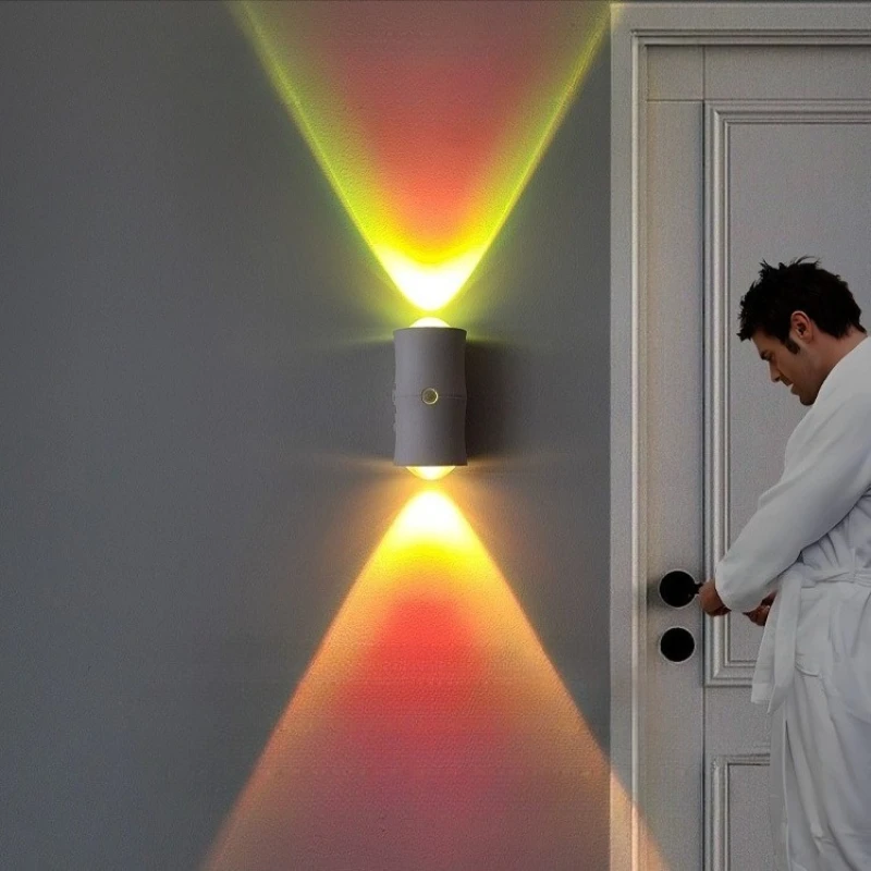 متعدد الألوان RGB ضوء الليل الحديثة الأشعة تحت الحمراء التعريفي أضواء غرفة نوم داخلية الممر ليلة مصباح شحن مصابيح الديكور