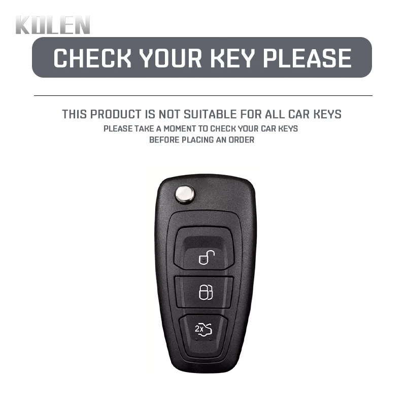 TPU Car Flip Key Case Cover Shell Fob per Ford Ranger C-Max S-Max Focus Galaxy Mondeo Transit Tourneo Custom MK3 MK4 accessori