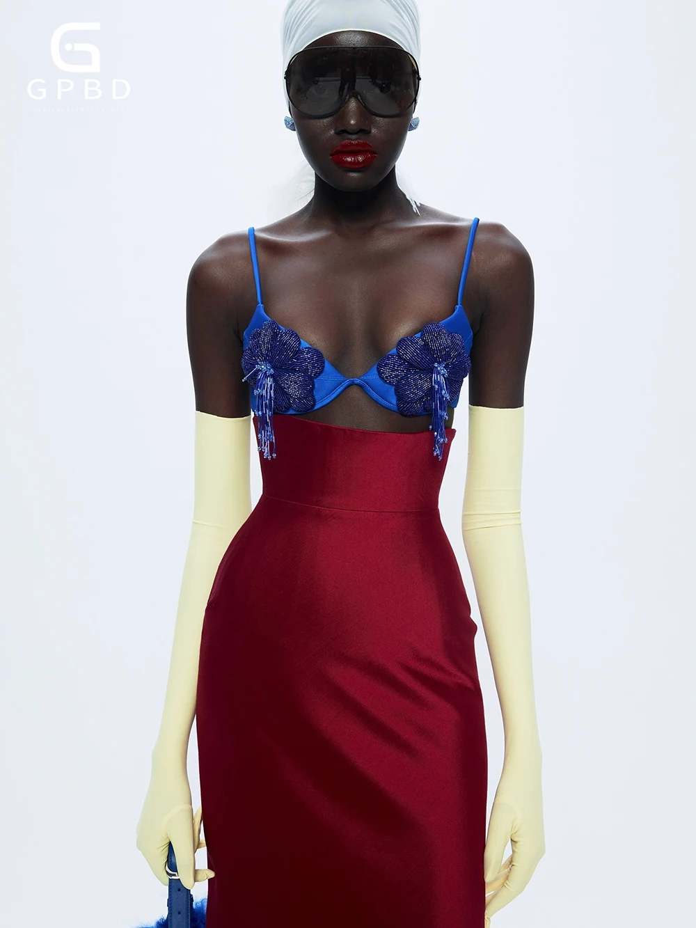 

Women Corset Skirt Two Piece Set Sexy Beading Crop Top + Lace-Up Midi Slim Skirts Suits Evening Party Cocktail Outfit