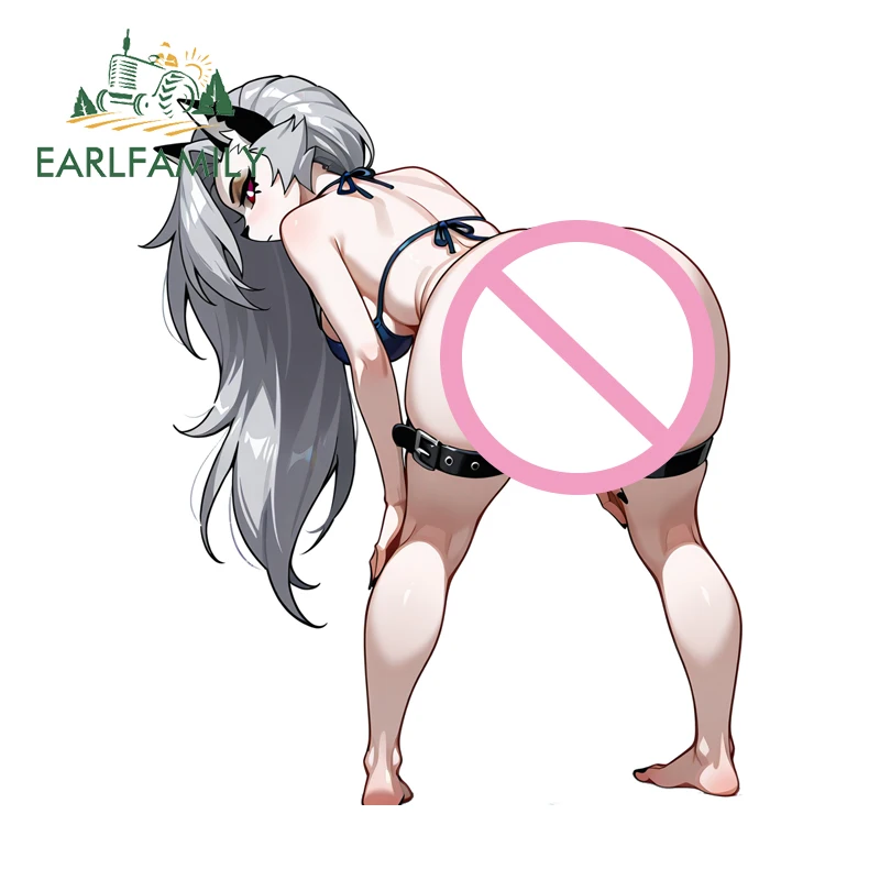 EARLFAMILY الشيطانة لونا Waifu Helluva Boss ملصقات السيارات مثيرة للاهتمام مقاوم للماء Laptap أنيمي الشارات عالية الجودة الفينيل ديكور