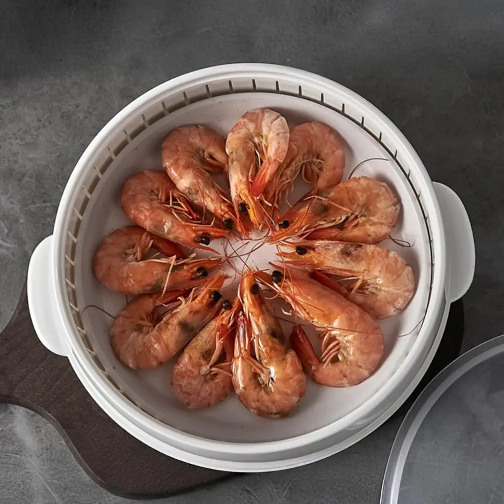 

Food Grade Steamer Transparent Plastic Microwave Vegetable Steamer for Cooking Dumplings Vegetables Food Grade Cookware