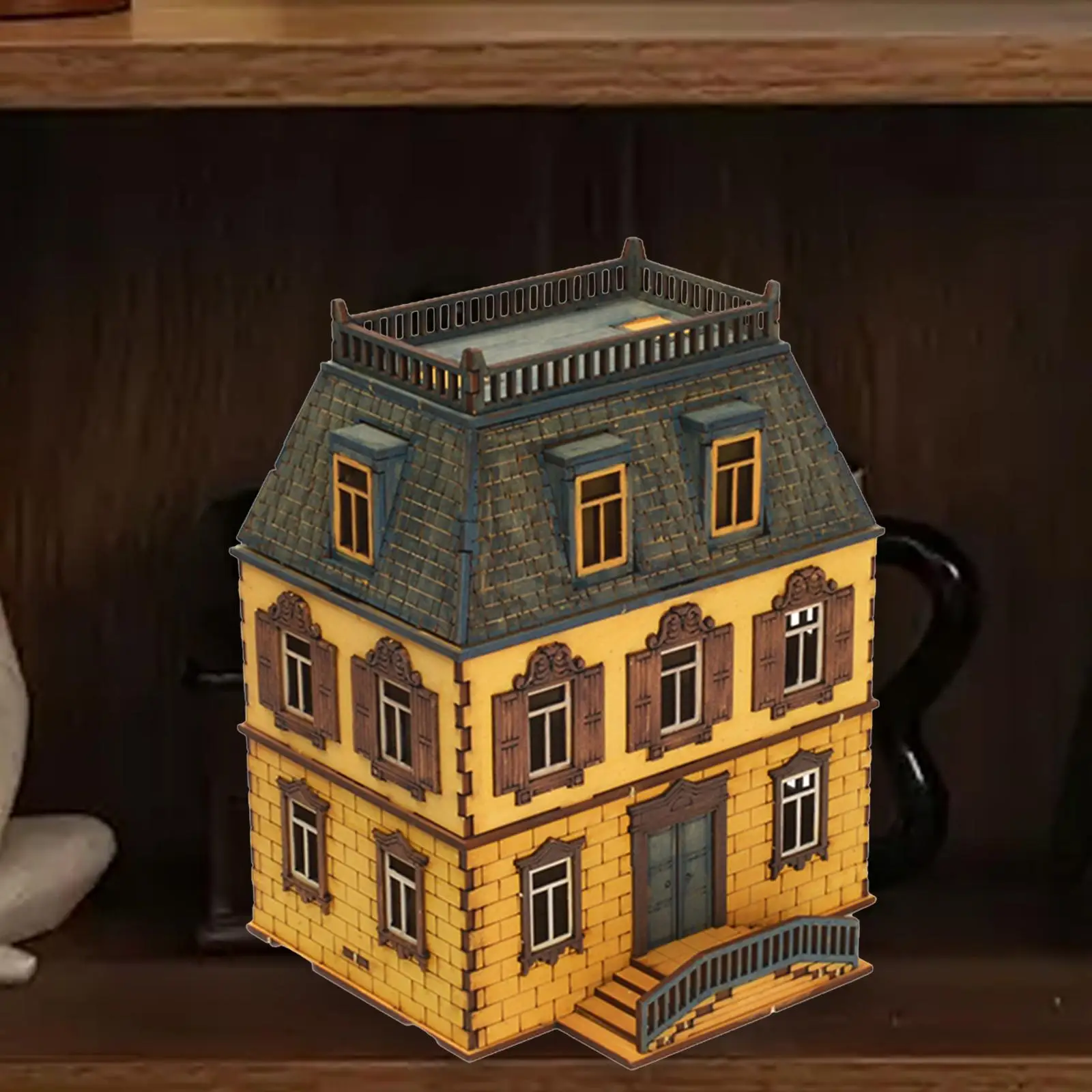 

1:72 Scale House Model Creative 3D Puzzle, DIY Craft,Self Assemble Architecture