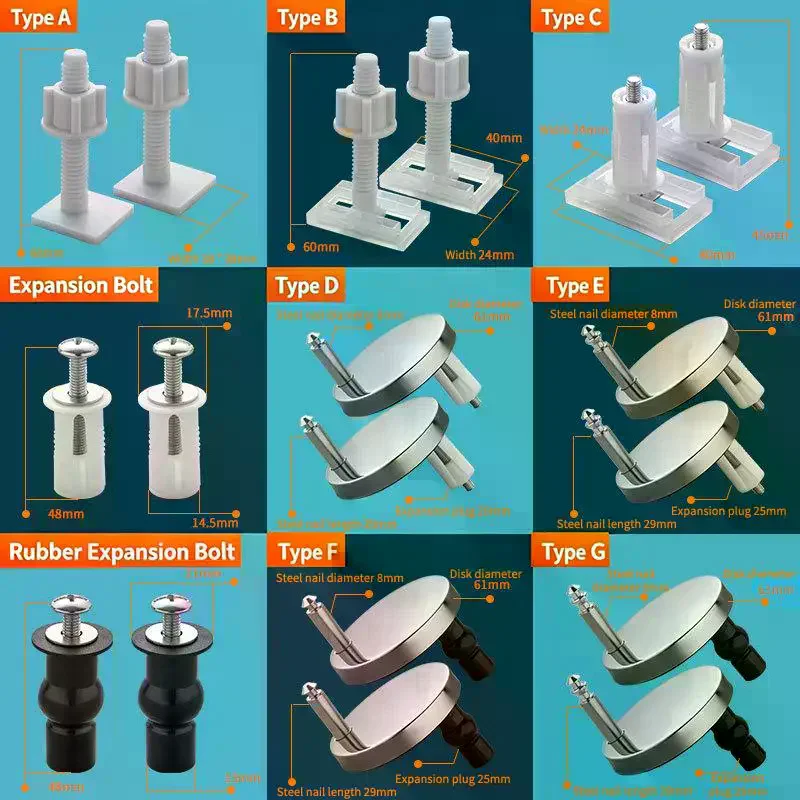 1 Pair Toilet Seat Hinges To Close Soft Release Quick Fitting Heavy Duty Hinge Pair Hinge Screw Toilet Accessories Hardware