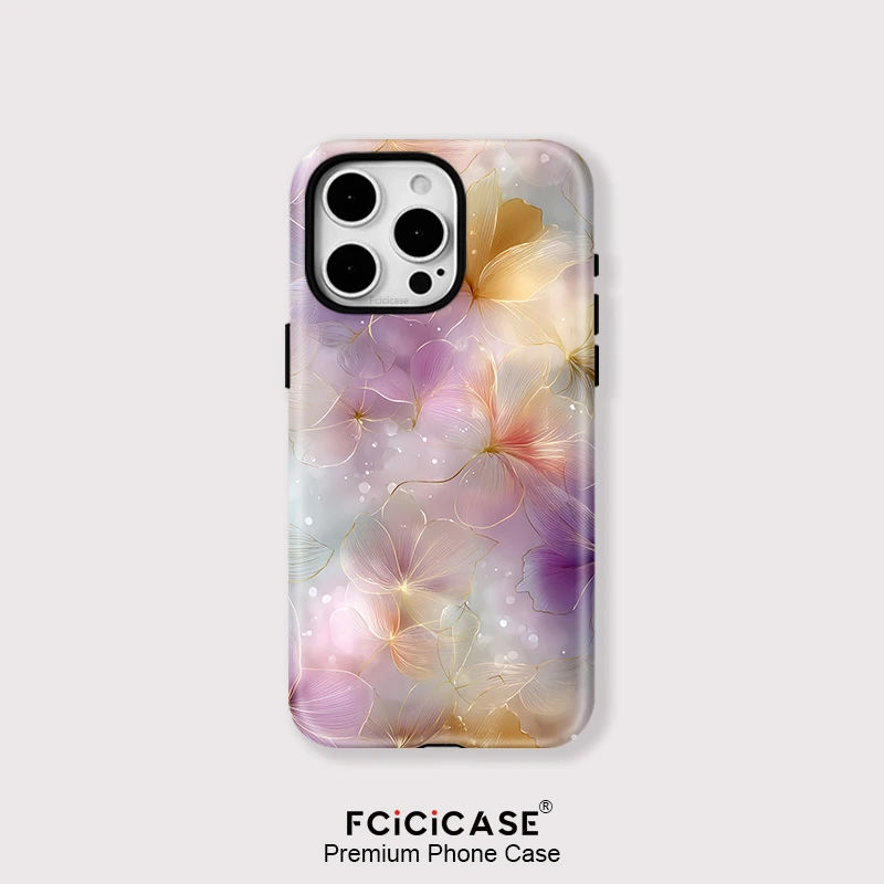 Fcicicase für Magsafe Handyhülle für iPhone 16 15 14 13 12 11 Pro Max Plus Mode Blumenmuster Drahtlose magnetische Abdeckung