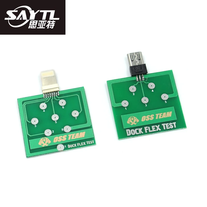 Micro Test Boar Dock Flex  for IP System Pin Test Phone Tail Plug Easy Test Board for iPhone 6 7 8 and Android USB Charging test