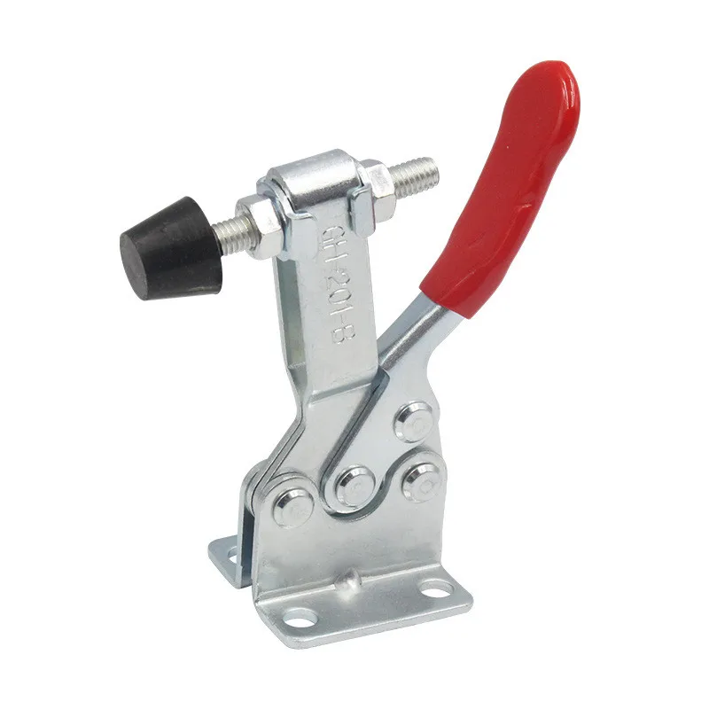 2Pcs Toggle Clamp 201A/201B/201C/225D Heavy Duty Horizontal Quick Release Toggle Clamps Set Clamps Woodworking Hand Clip Tool