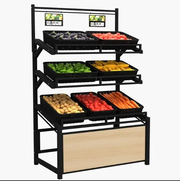 

Supermarket fruit and vegetable shelf Zhongdao display shelf commercial convenience store snack fresh fruit and vegetable shelf