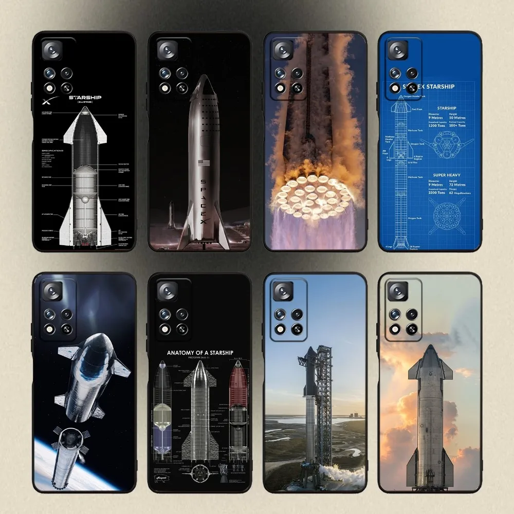 Spacex Starship Sn15 Rocket Phone Case For Samsung Galaxy A20,A21s,A22,A31,A32,A52,A53,A72,73,A80,A91 Soft Black Cover