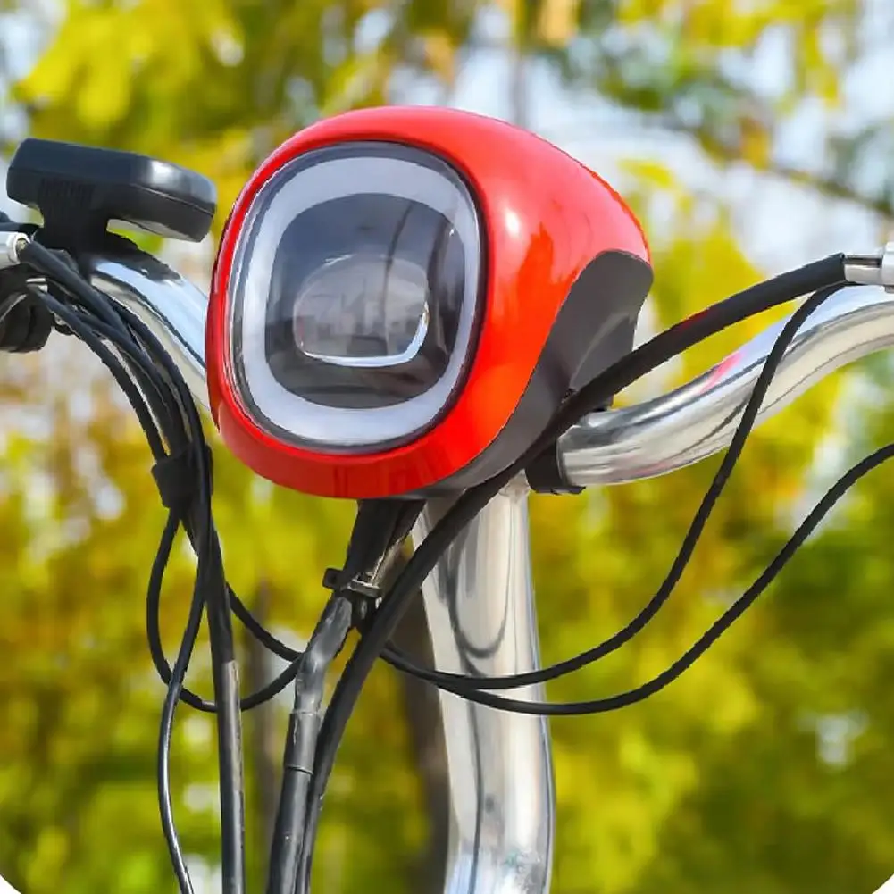 

Electric Vehicle Instrument Headlight - 48V-60V Integrated LED Light Running Display E-Bikes Accessory Horn/Power Daytime M0H3