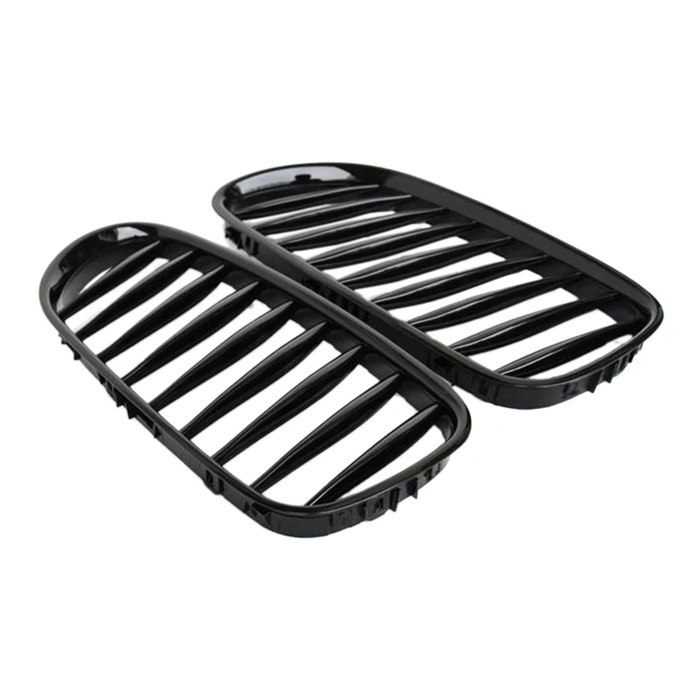 E85-Kühlergrill, vorderer Ersatz-Nierengrill für BMW Z-Serie Z4/E85 2003–2008 (glänzend schwarz)