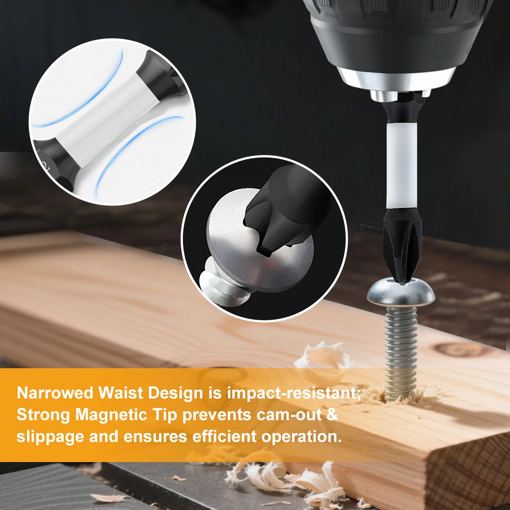 EXFEIN Hartmetall-Kernbohrer für Holz, Kunststoff, PVC-Rohre, Schaumstoff, Ziegel, Fliesen, Schnellspannschaft, Lochsäge, Bohrer – Detail 4