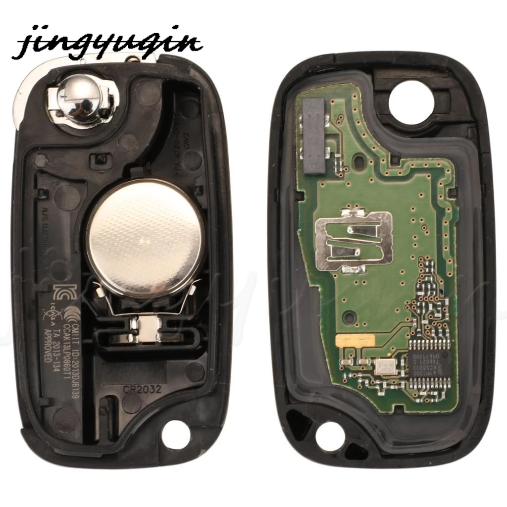 jingyuqin TWB1G767 OEM Flip Remote Key 3Button 433MHz PCF7961M 4A dla Lada Vesta X-RAY XRAY Granta Kalina Priora 2015-2019