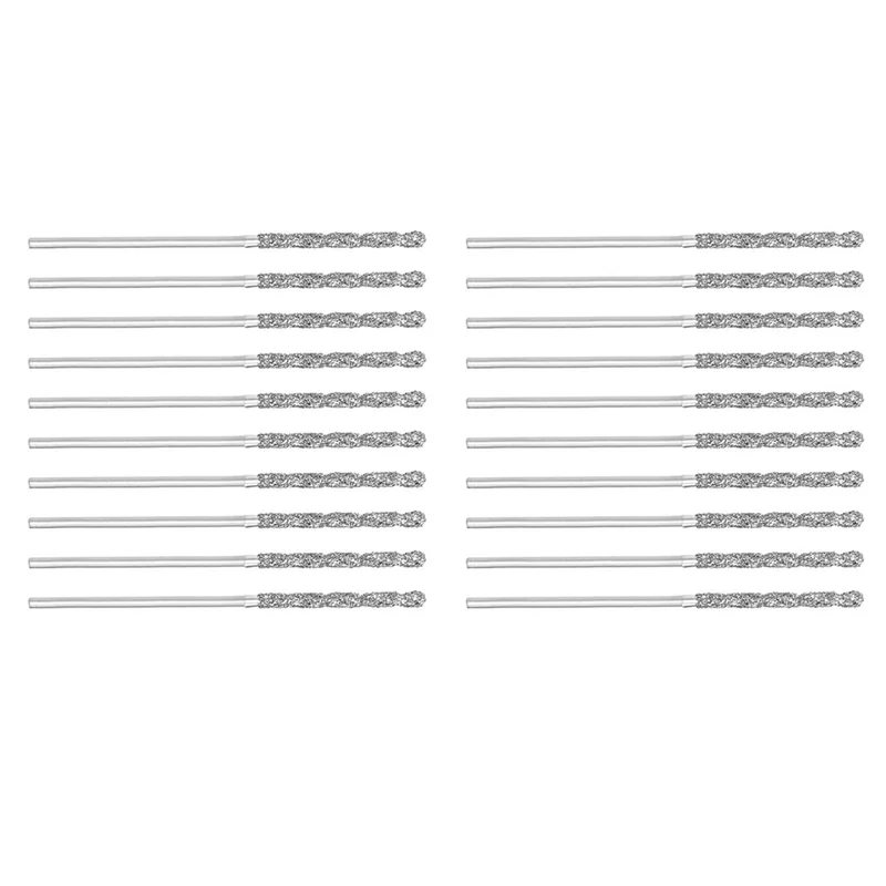 PHFU-40Pcs 1mm/0.04 Polegada brocas de torção de diamante aço de alta velocidade hss para conchas de mar de vidro telhas de pedra