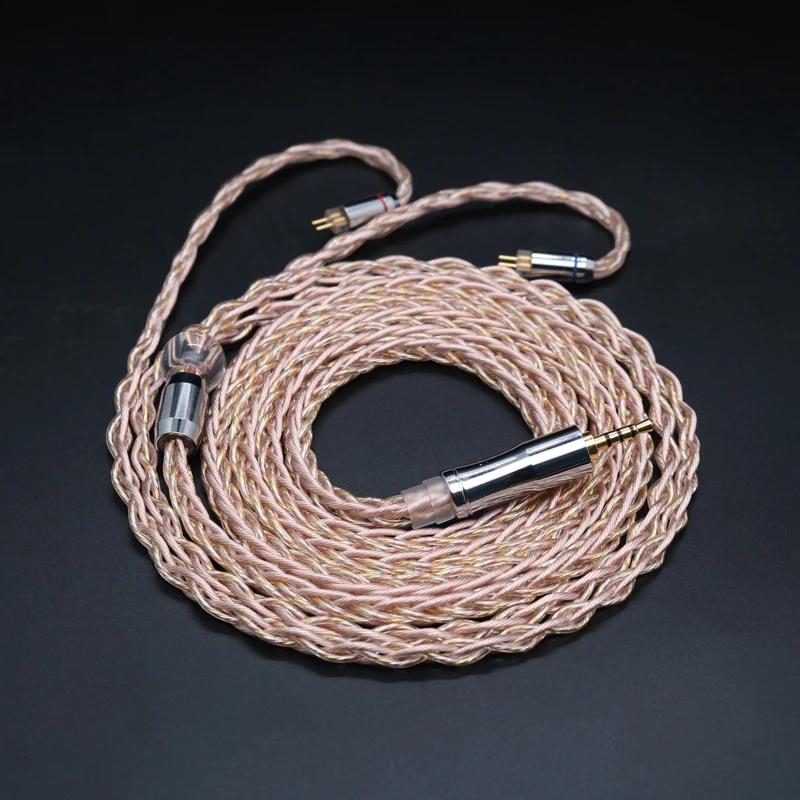 IvipQ 8-жильный высокочистый 26AWG + Модернизированный сменный Hi-Fi кабель для наушников 2,5 мм 3,5 мм 4,4 мм для MK3 LZ A6