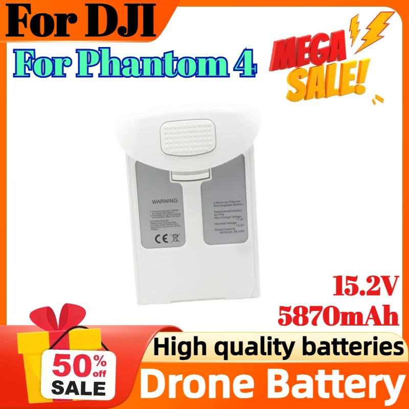 

5870mAh 15.2V For Phantom 4 Intelligent Flight Battery For Phantom 4 Pro UAV Replacement Accessories Flight Time 30 Min KINTESUN