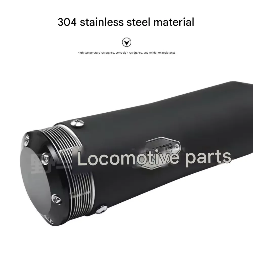 FOR VOGE CU525 Retro Deep Mellow Modified Right-Side Single-Outlet Trap Exhaust Pipe Rear & Middle Section Enhanced Performance